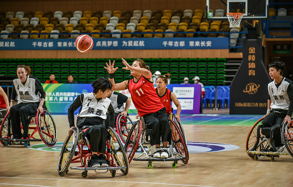 全国第十一届暨第八届特奥会轮椅篮球比赛